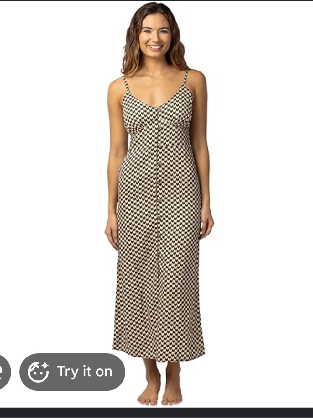 Rip Curl Womens Isla Chevron Geo Printed Midi Dress